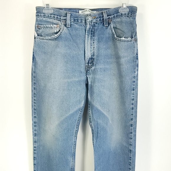 Levi's Other - Levi's 505 Denim Jeans Men's 34x30 Blue With Fade Distressed Destroyed